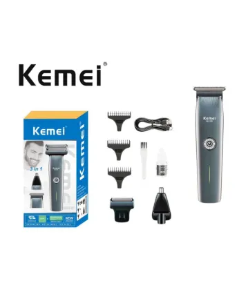 ماكينة حلاقة متعددة الوظائف للرجال 3×1 من Kemei