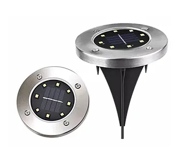 مصابيح أرضية شمسية LED للخارج والحديقة