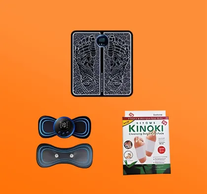 عرض 3 في 1 جهاز تدليك + جهاز تديلك القدمين EMS + Kinoki