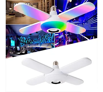 مصباح و مكبر صوت علي شكل مروحة  LED