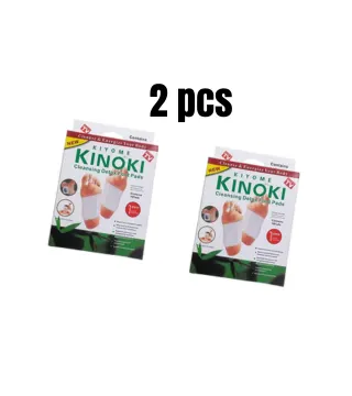 عرض قطعتين من لاصقات ديتوكس للقدمين Kinoki