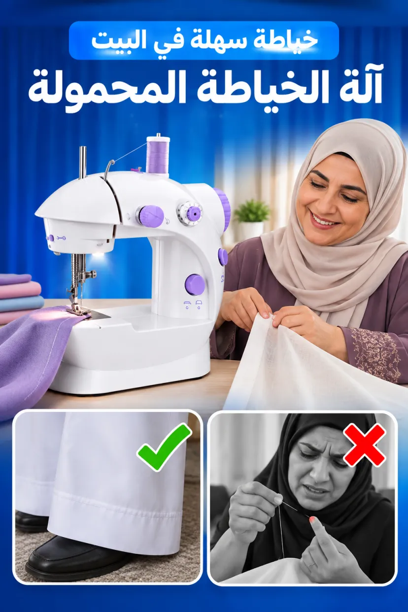 آلة الخياطة المنزلية المحمولة