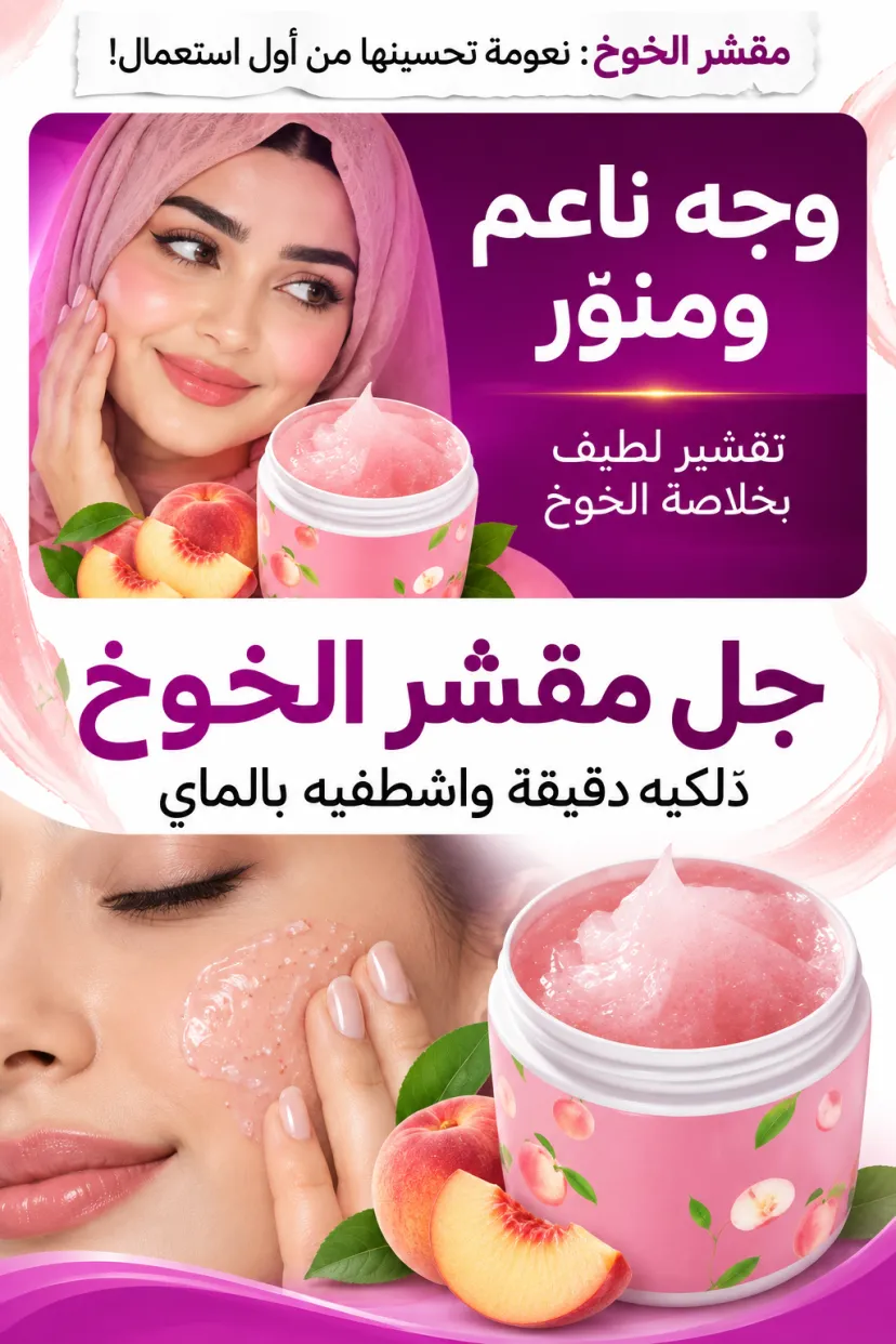 كريم جل مقشر للوجه بخلاصة الخوخ