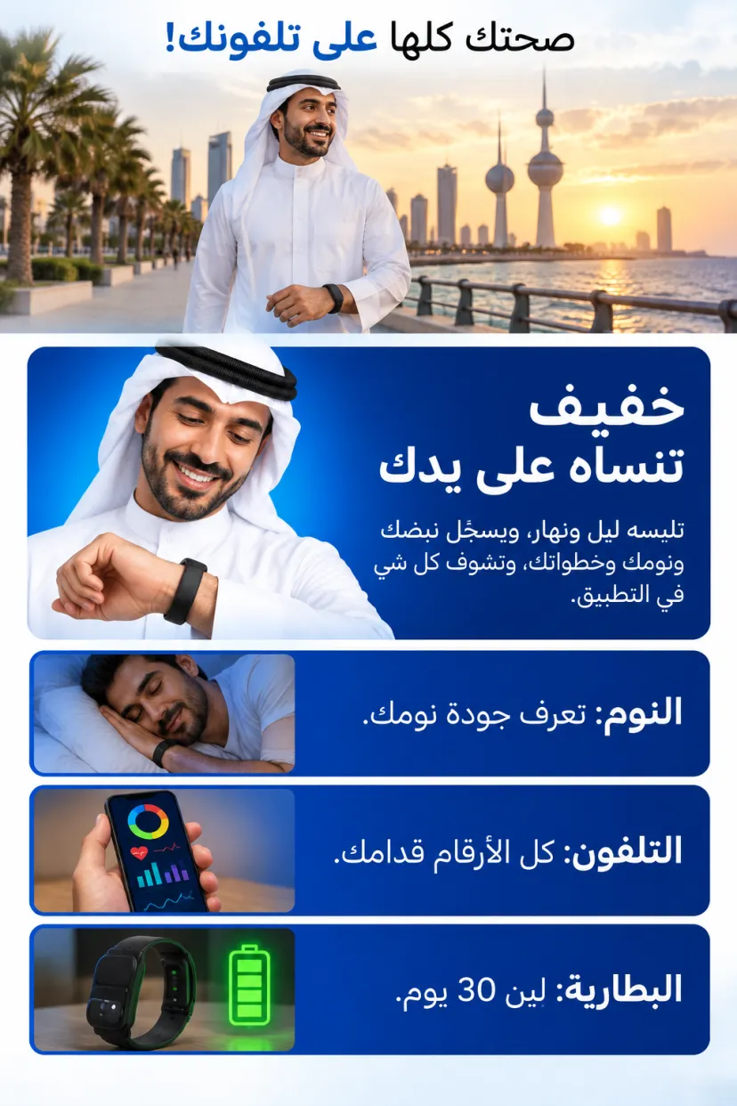 سوار Porodo TrackFit الذكي